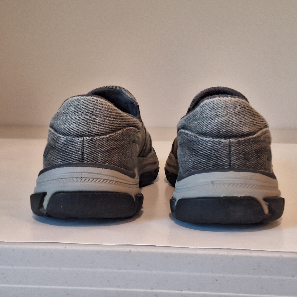 Skechers Respected Fallston Relaxed Fit Air Cooled Memory Foam Charcoal Grey 8 - Picture 5 of 16